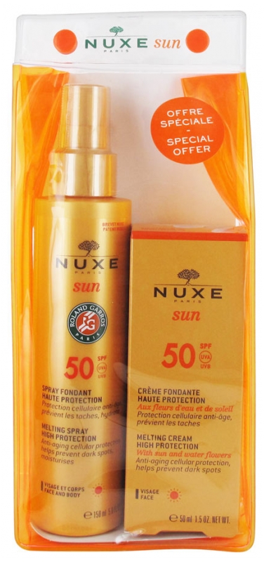 nuxe sun high protection fondant cream for face spf 50