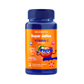 HELENVITA Super Gellies Vitamin C Acerola Ζελεδακια παιδικα με γευση μανταρινι  60 τμχ