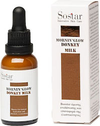 Sostar Mornin Glow Donkey Milk Ενυδατικό Booster Προσώπου με Κολλαγόνο 30ml