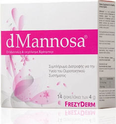 Frezyderm dMannosa & Cranberry Extract D-Μαννόζη & Εκχύλισμα Κράνμπερι Συμπλήρωμα Διατροφής για την Υγεία του Ουροποιητικού Συστήματος, 14x4gr