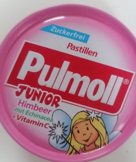 PULMOLL Junior Καραμέλες για παιδιά με Βατόμουρο, Εχινάκια & Βιταμίνη C, 50gr