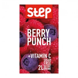 Step Berry Punch Βιταμινούχο Στιγμιαίο Ρόφημα σε Σκόνη με γευση μουρων , 9gr