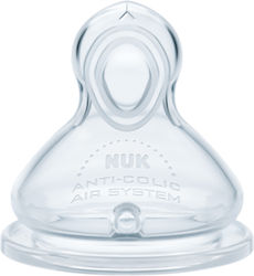 NUK First Choice Plus Flow Control Θηλή από Σιλικόνη Ρυθμιζόμενης Ροής 6-18 m  σχημα Y 1 τμχ  SKU 521