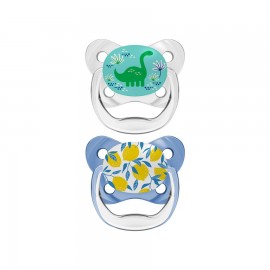 Dr. Browns Ορθοδοντικές Πιπίλες Σιλικόνης  6-18 m 2 τμχ πρασινο με θαλασσι SKU PV 22402-GBX