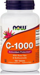 NOW Vitamin C-1000 Βιταμινη  C για το ανοσοποιητικο  100 Tablets