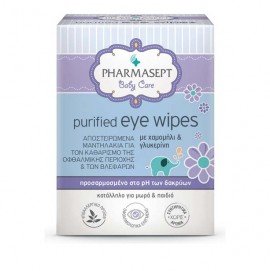 PHARMASEPT Baby Care Purified Eye Wipes Αποστειρωμένα Μαντηλάκια για τα Μάτια, 10pcs