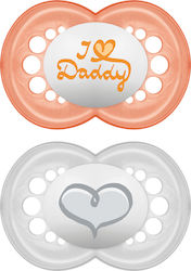 MAM I Love Mummy and Daddy Ορθοδοντικές Πιπίλες Σιλικόνης 6-16 m 2 τμχ SKU 170S