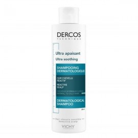 VICHY Dercos Ultra Soothing - Greasy Hair Σαμπουάν για Ευαίσθητο Τριχωτό & Κανονικά/Λιπαρά Μαλλιά, 200ml