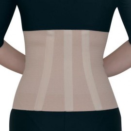 JOHN’S  Medical Abdominal Binder Ζώνη Οσφύος Βαμβακερή Σπέσιαλ Φαρδιά με 2 Μπανέλες Μπεζ Ύψος 24εκ. SKU 10900