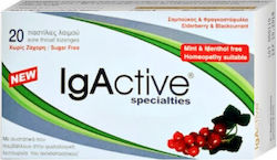 IgActive Specialities Παστίλιες Λαιμού Σαμπούκο & Φραγκοστάφυλο Χωρίς Ζάχαρη  20 Τμχ