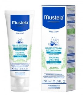 Mustela Soothing Chest Rub Κρέμα Εντριβής Στήθους, 40 ml