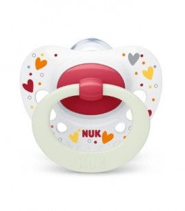 NUK  Signature Night Πιπιλα  Σιλικόνης που λαμπει στο σκοταδι  0-6m SKU 10730653