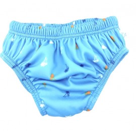 Fashy Baby Swimpants, Παιδικό Μαγιό Boys με Στυλ Πάνας 74-80, Medium, Χρώμα Πετρόλ με Φοίνικες, 1 τμχ.