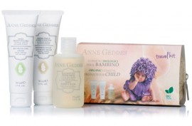 Anne Geddes Travel Kit For Child  Bio Protective Cream  50ml+Soothing Facial and Body Cream 50ml +Baby Bubble Bath 75ml.