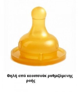 Suavinex  Θηλή από καουτσούκ ρυθμιζόμενης ροής για μπιμπερό 0+m  2 τμχ SKU3265107