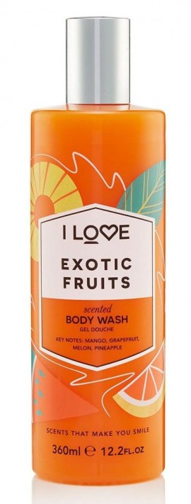 I LOVE Cosmetics Exotic Fruit Body Wash Αφρόλουτρο με Εκχυλίσματα Εξωτικών Φρούτων 375ml