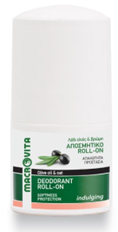 MACROVITA Deodorant Αποσμητικό Roll-on Με Λάδι ελιάς & Βρώμη  50ml