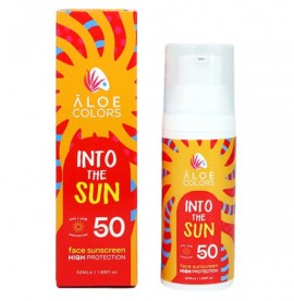 Aloe Colors Into The Sun Face Sunscreen Αντηλιακή Κρέμα Προσώπου SPF50, 50ml