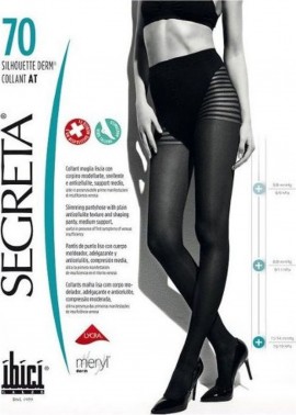 Segreta Ibici Silhouette Derm Collant Καλσόν 70 Derm  Nero