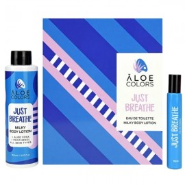 Aloe Colors Set Just Breathe  Σετ Δώρου με Just Breathe Milky Body Lotion Κρέμα Σώματος, 150ml & Just Breathe Eau De Toilette Άρωμα, 10ml