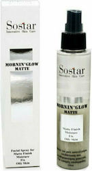 Sostar MorninGlow Matte Spray Για Σταθεροποίηση Μακιγιάζ Για Λιπαρές Επιδερμίδες, 125ml