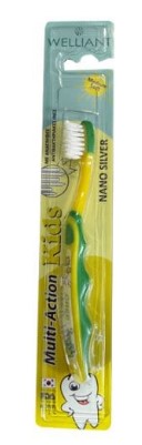 Welliant Οδοντόβουρτσα Multi-Action Kids Nano Silver 12+ m Πρασινο 1 τμχ