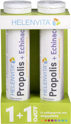 HELENVITA Set Propolis & Echinacea Συμπλήρωμα για την Ενίσχυση του Ανοσοποιητικού 2Χ20 αναβράζοντα δισκία Λεμόνι 1+1 ΔΩΡΟ