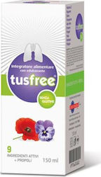 Bionat Tusfree Sir Παιδικο σιροπι  με 9 φυτικά ενεργά συστατικά για μέγιστη αποτελεσματικότητα σε ξηρό και παραγωγικό βήχα, ερεθισμένο λαιμό, καταρροή και ενίσχυση τόνου φωνής 150ml