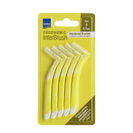 Intermed Ergonomic Interbrush Μεσοδόντια Βουρτσάκια Κόκκινο Size 2 - 0.5mm, 5τεμ