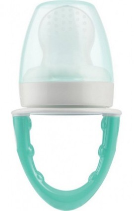 Dr Browns Πιπίλα Τροφοδότης φρούτων ή τροφής με θηλή σιλικόνης και καπάκι μεταφοράς βεραμαν  4m+ 1 τμχ SKU TF 006