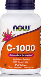 NOW Vitamin C-1000 Sustained Release Βιταμινη C  100 Tablets