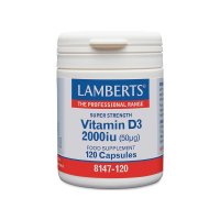 Lamberts Vitamin D3 2000iu (50mg)Συμπλήρωμα Διατροφής Βιταμίνης D, 120caps