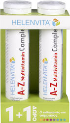HELENVITA  Set A-Z Multivitamin Complex Βιταμίνη για Ενέργεια & Ανοσοποιητικό 40 αναβράζοντα δισκία 1+1 δωρο