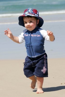 Sun Emporium Αντηλιακό Μαγιό Βερμούδα Μπλέ με τσέπη στο πλάι  με UV προστασια Size  1 , 1 τμχ