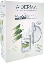 A-Derma Biology Hyalu Set 3 in 1 serum με υαλουρονικο οξυ  30 ml & δωρο biology νερο ντεμακιγιαζ  100 ml