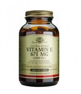 Solgar Natural Source Vitamin E Συμπλήρωμα διατροφής 671 mg (1000 IU)100softgels