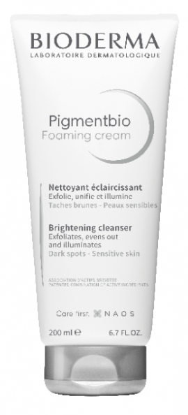 BIODERMA Pigmentbio Foaming Cream Κρέμα Καθαρισμού με Μικροκόκκους για Απολέπιση, 200ml