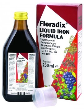 POWER HEALΤΗ Floradix Τονωτικός Σίδηρος , 250ml