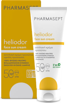 PHARMASEPT  Heliodor Face Sun Cream SPF50 Αντηλιακό Προσώπου, Ντεκολτέ & Χεριών, 50ml