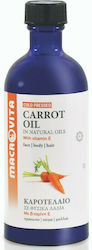 MACROVITA Carrot Oil Καροτέλαιο σε Φυσικά Λάδια με Βιταμίνη Ε για Πρόσωπο, Σώμα & Μαλλιά, Αντιγηραντικό, Επιταχύνει την διαδικασία Μαυρίσματος,Προστατεύει το χρώμα των μαλλιών, 100ml