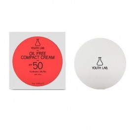 YOUTH LAB Oil Free Compact Cream Spf50 Combination Oily Skin dark color Αντιηλιακή κρέμα compact για μικτό ή λιπαρό δέρμα, 10g