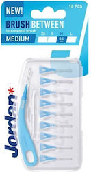 Jordan Brush Between Μεσοδόντια Βουρτσάκια με Λαβή 0.6mm Μπλε 10τμχ