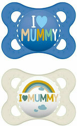 MAM I Love mummy and daddy Ορθοδοντικές Πιπίλες Σιλικόνης 2-6 m 2 τμχ SKU 115S
