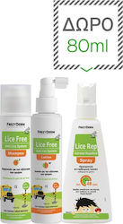 Frezyderm Set Lice Free Shampoo and Lotion Λοσιόν & Σαμπουάν για Πρόληψη & Αντιμετώπιση Ενάντια στις Ψείρες για Παιδιά 2 x 125 ml +80 ml