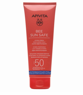 APIVITA Bee Sun Safe Hydra Fresh Face & Body Milk Ενυδατικό Αντηλιακό Γαλάκτωμα για Πρόσωπο & Σώμα SPF50, 200ml