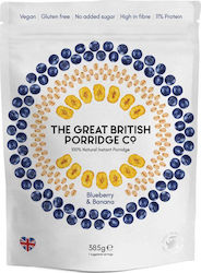The Great British Porridge Co Blueberry & Banana Νιφάδες Βρώμης Γεύση Mύρτιλο & Μπανάνα, 385gr
