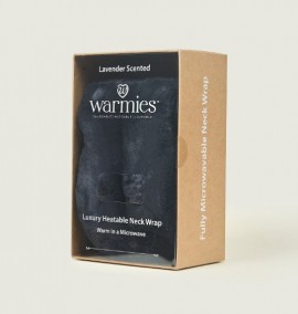 Warmies Wellness Luxury Neck Wrap, περιτυλίγματα λαιμού με Άρωμα Λεβάντα, Charcoal 1τμχ