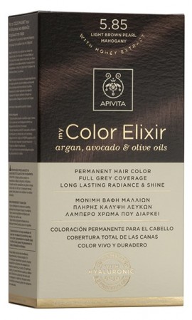APIVITA My Color Elixir Βαφη μαλλιων  N 5.85 Καστανό Ανοιχτό Περλέ, 125ml