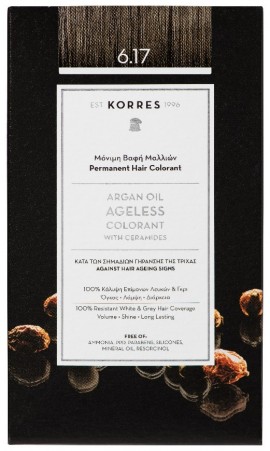 Korres Argan Oil Colorant Ageless N 6.17 Ξανθο σκουρο μπεζ  50ml