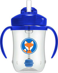 Dr Browns  First Straw Cup Κύπελλο με Εύπλαστο Καλαμάκι & Λαβές  6+m 270ml  1 Τμχ μπλε  SKU  91012